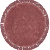 Fashion Badmat Rond Lila Badtextiel