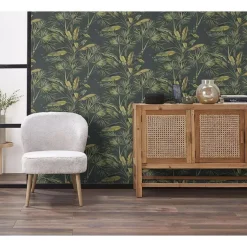 Fashion Behang Daan Groen Vliesbehang