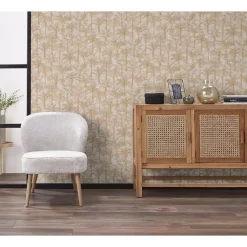 Discount Behang Karin Oker Vliesbehang