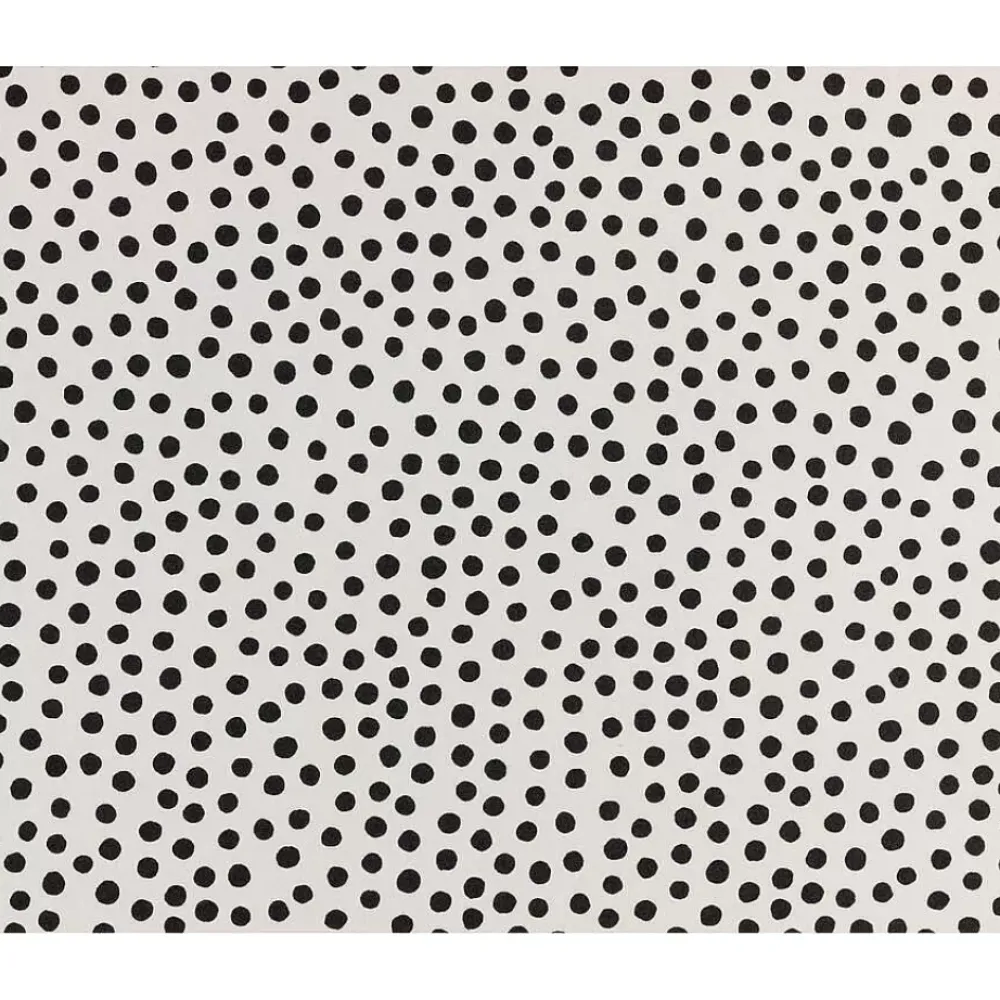 Flash Sale Behang Polka Zwart Wit Vliesbehang