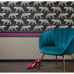 Clearance Behang Romana Zwart Goud Vliesbehang