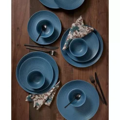 Discount Bestek Zwart 16-Delig Borden & Bestek