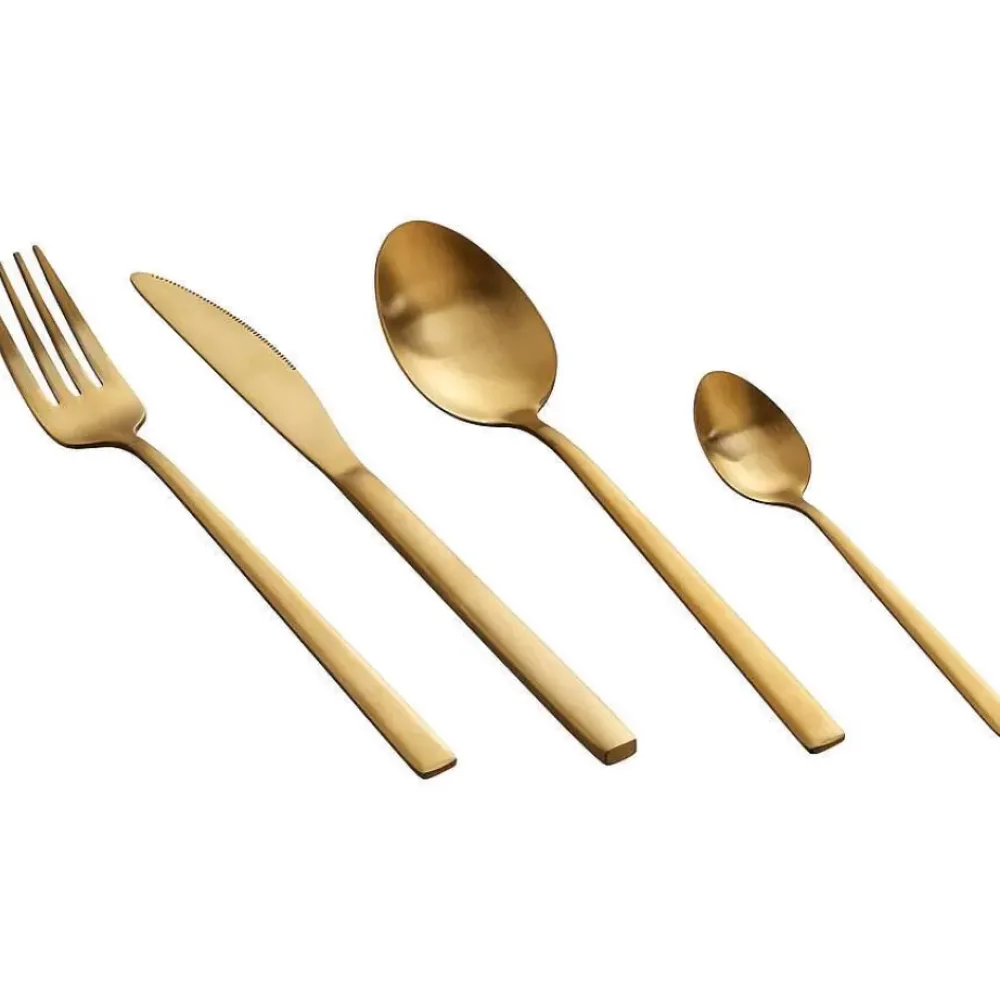 Discount Bestekset 16-Delig Goud Borden & Bestek