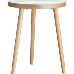 New Bijzettafel Treviso Wit - 40 Cm Bijzettafels