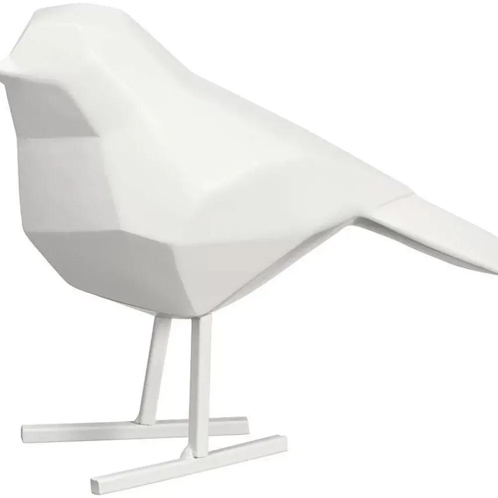 Fashion Decoratievogel Off-White 13 Cm - 14X13 Cm Decoratie Beelden