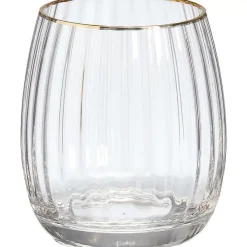 Cheap Drinkglas Ribbel Transparant Glazen & Mokken