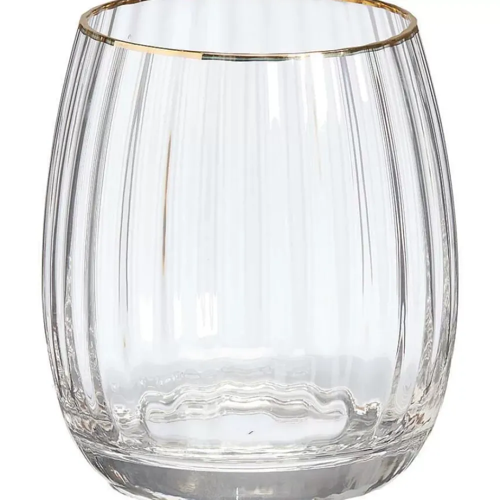 Cheap Drinkglas Ribbel Transparant Glazen & Mokken