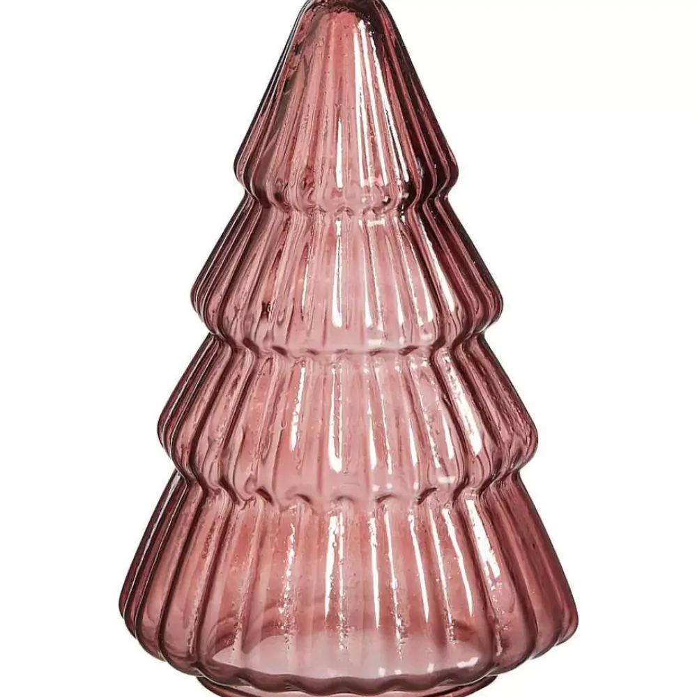 Outlet Glazen Kerstboom Bordeaux Kerstdecoratie
