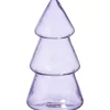Store Glazen Kerstboom Lila Kerstdecoratie
