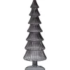 Outlet Glazen Kerstboom Smoke Grijs Kerstdecoratie