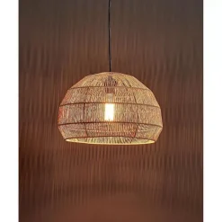 Outlet Hanglamp Segin Zwart Bruin Hanglampen