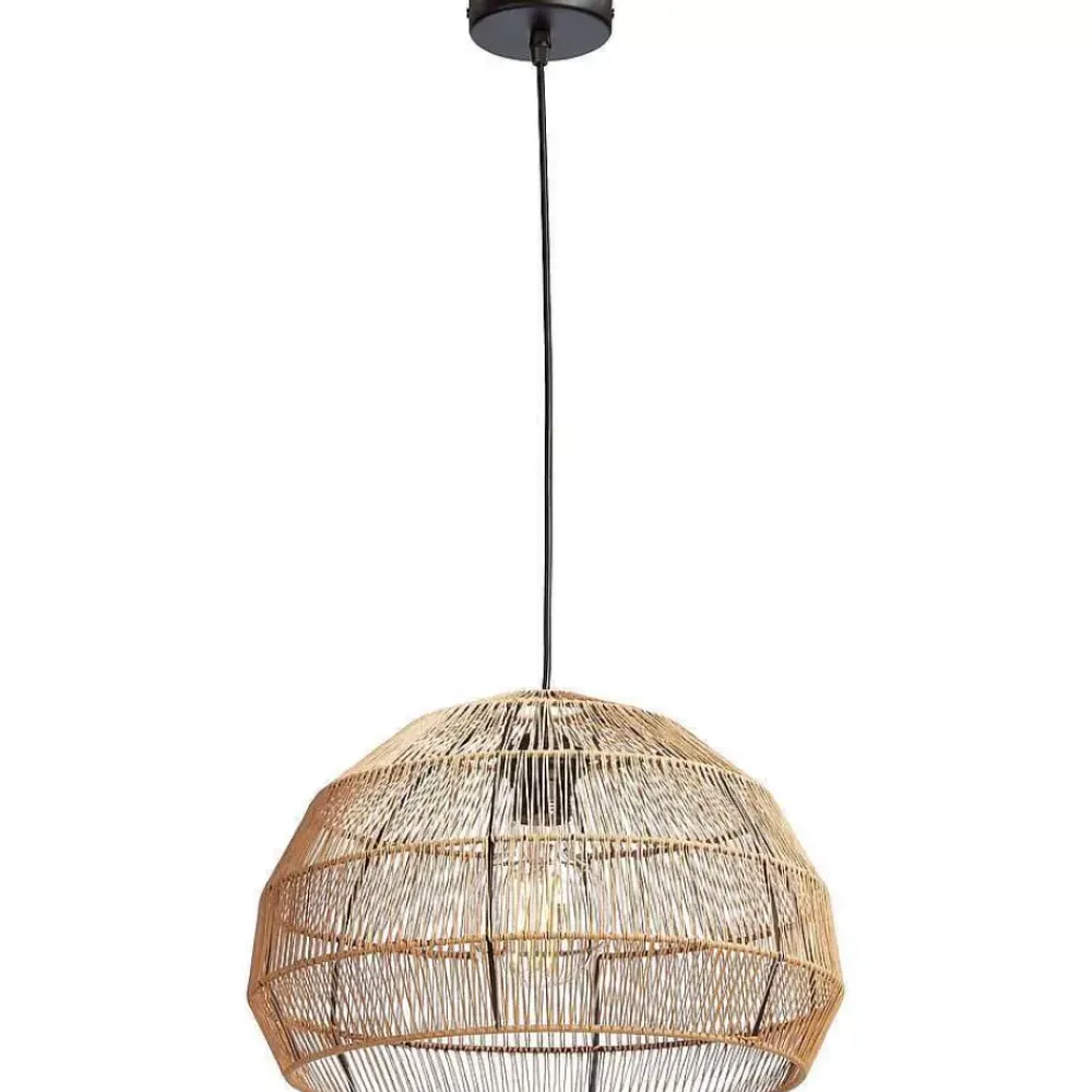 Outlet Hanglamp Segin Zwart Bruin Hanglampen