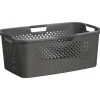 New Heupwasmand Rattan Ruit Antraciet Wasmanden
