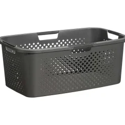 New Heupwasmand Rattan Ruit Antraciet Wasmanden