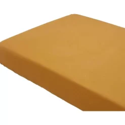 Fashion Hoeslaken Katoen Oker - 90X200 Cm Beddengoed