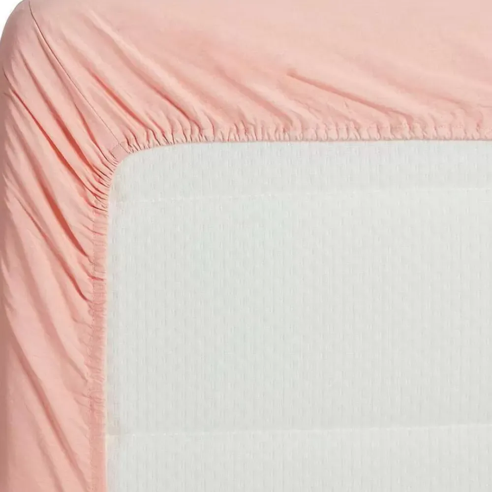 Best Hoeslaken Katoen Roze - 80X200 Cm Beddengoed