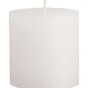 Fashion Kaars Rustiek Wit - 7X7 Cm Kaarsen & Theelichten