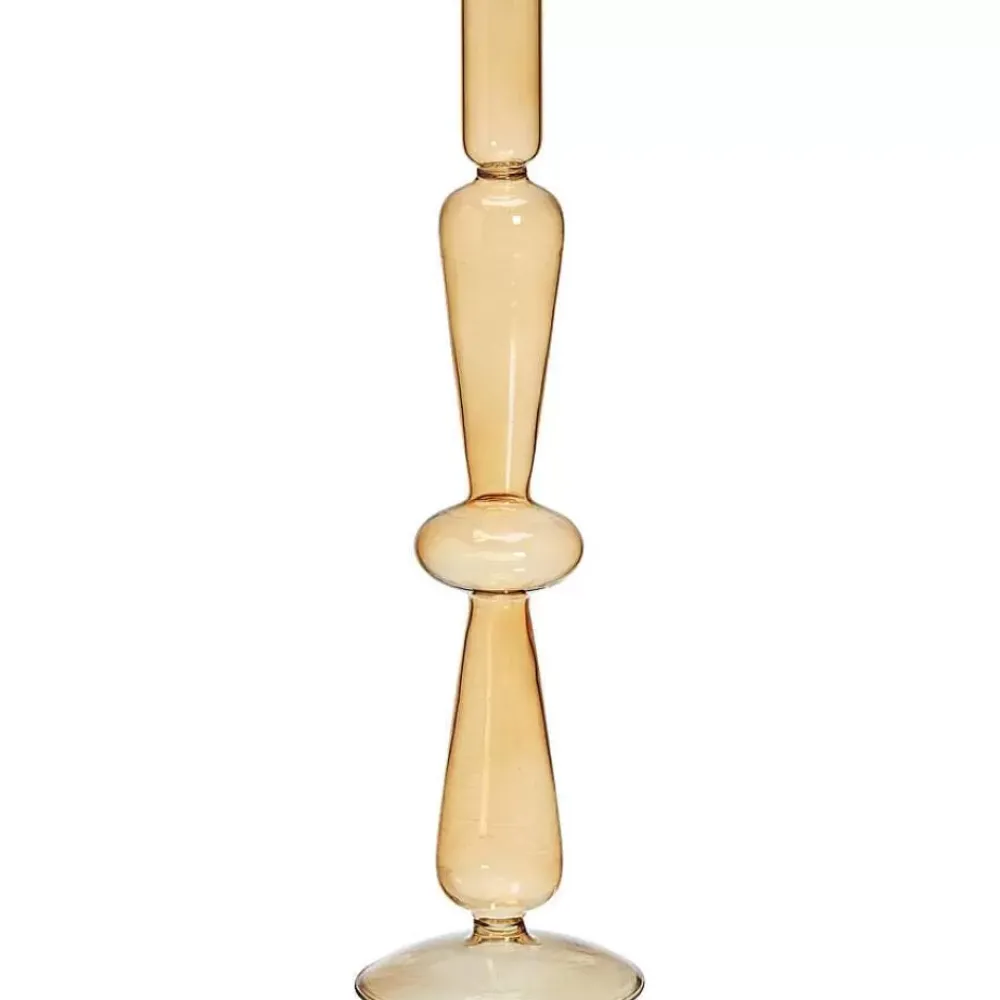 Sale Kandelaar Aveley Oker - O 8X31 Cm Kandelaars