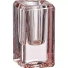 Shop Kandelaar Glas Rechthoek Roze Kandelaars