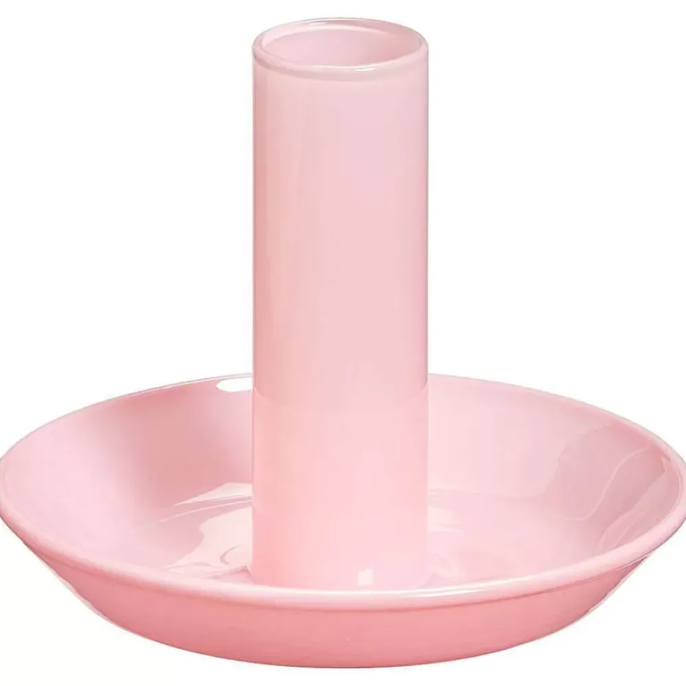 Best Kandelaar Melkglas Roze Kandelaars