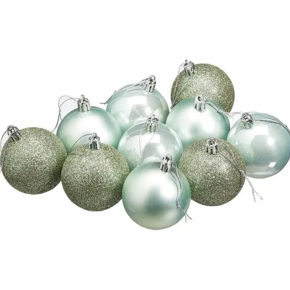 Best Kerstballen Salie Groen - 10 Stuks Kerstballen & Kerstornamenten