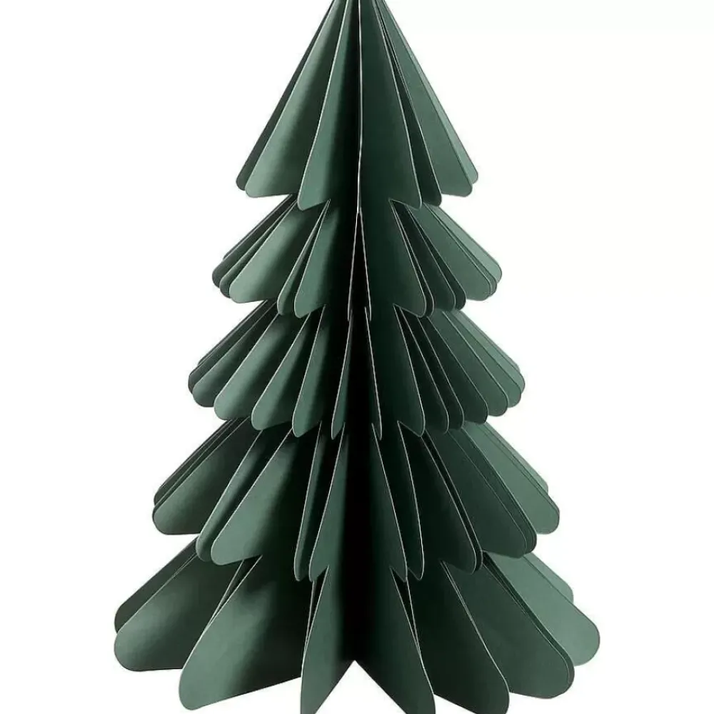 Discount Kerstboom Papier Donkergroen Kerstdecoratie