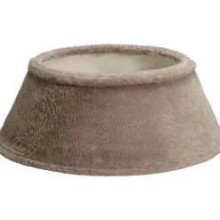 Hot Kerstboomrok Pluche Taupe Kerstboomrokken