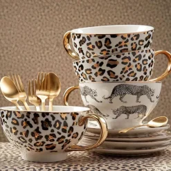 New Koffielepel Goud Borden & Bestek