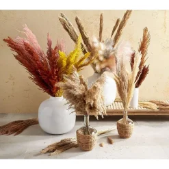 Online Kunsttak Pluim Lichtbruin Kunstplanten & Kunstbloemen