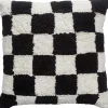 Best Kussen Check Zwart 45X45 Cm Sierkussens