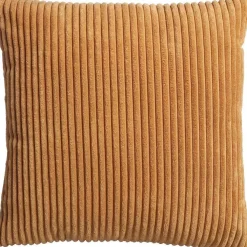 Clearance Kussen Rib Oker - 45X45 Cm Sierkussens