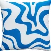 Sale Kussen Swirl Blauw Sierkussens