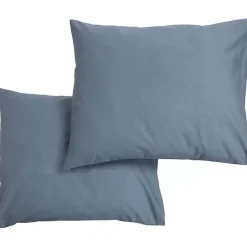 Discount Kussensloop Katoen Blauw - 60X70 Cm Beddengoed