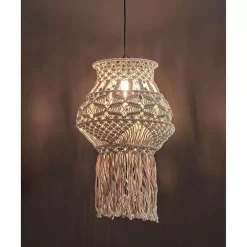 Hot Lampenkap Macrame Naturel Hanglampen