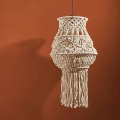 Hot Lampenkap Macrame Naturel Hanglampen