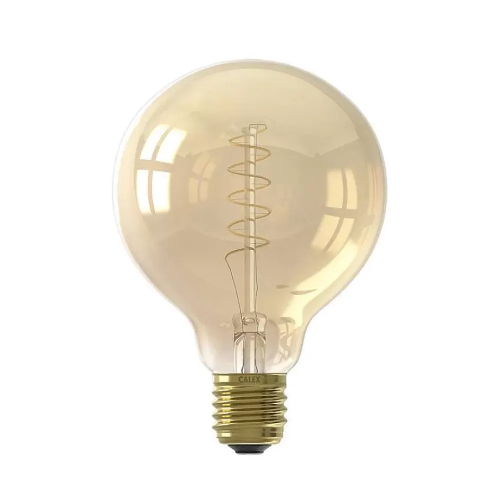 Best Led Lamp 95 Mm Flex Goud E27 4W Dimbaar Lichtbronnen
