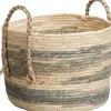 New Mand Koen Naturel/Blauw - O 27X20 Cm Manden