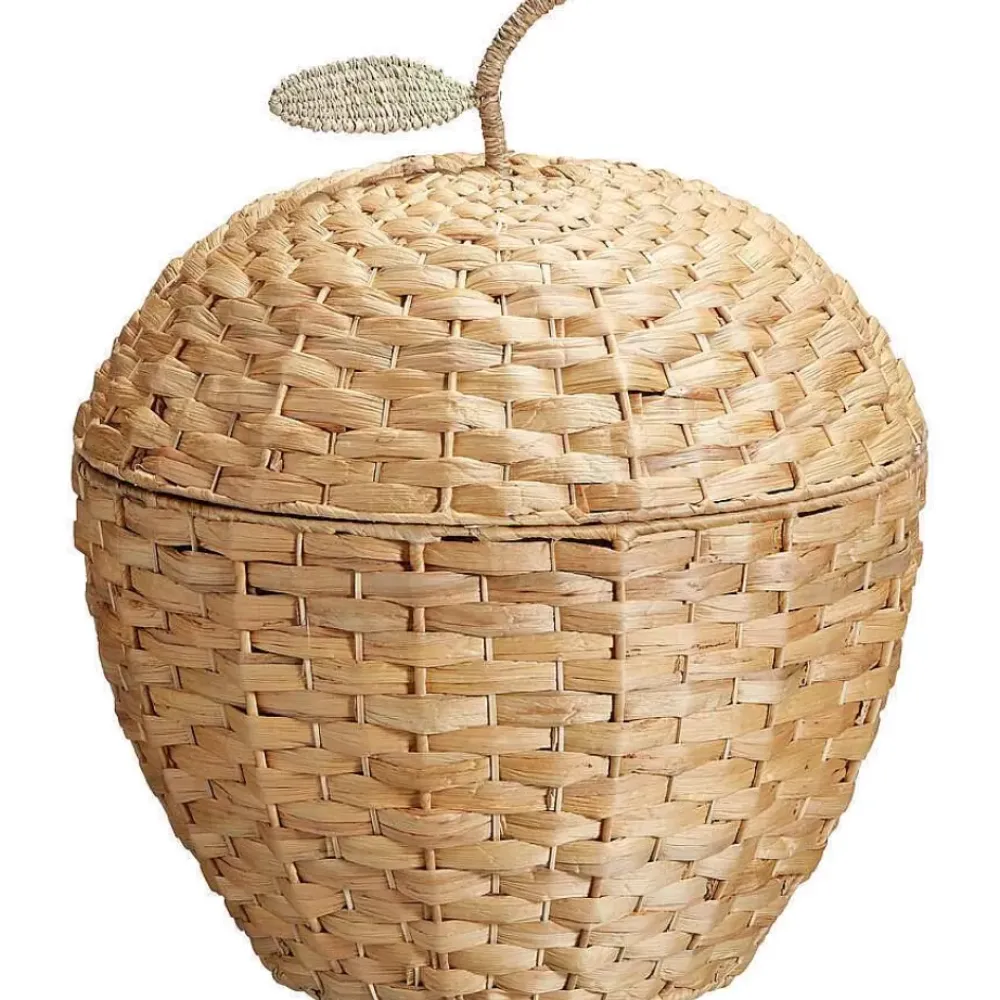 Sale Mand Met Deksel Appel Naturel Manden