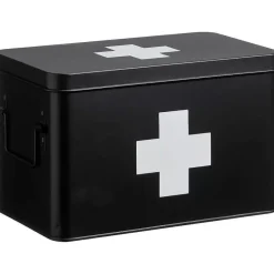 Clearance Medicijnbox Zwart 20X18,5X31 Cm Badkameraccessoires
