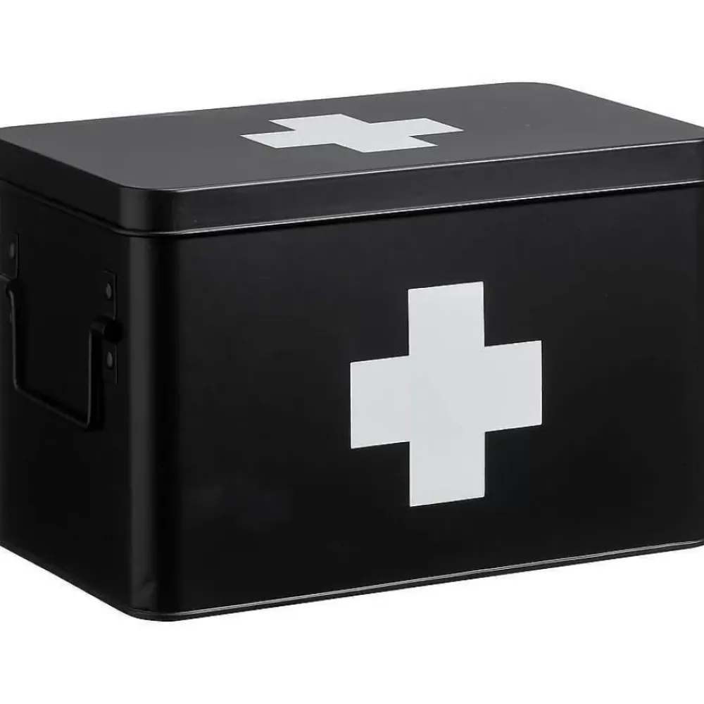Clearance Medicijnbox Zwart 20X18,5X31 Cm Badkameraccessoires