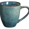 Outlet Mok Met Oor Glaze Blauw 11 Cm Glazen & Mokken