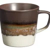 Store Mok Met Oor Lungo Bruin 8 Cm Glazen & Mokken