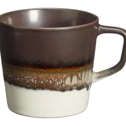 New Mok Met Oor Lungo Xl Bruin 9,5 Cm Glazen & Mokken