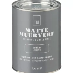 Online Muurverf Mat Antraciet - 1 L Muurverf