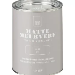 Store Muurverf Mat Grijs - 1 L Muurverf