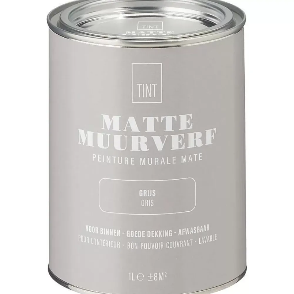 Store Muurverf Mat Grijs - 1 L Muurverf