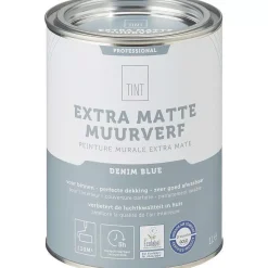 Outlet Muurverf Professional Denim Blue - 1 L Muurverf