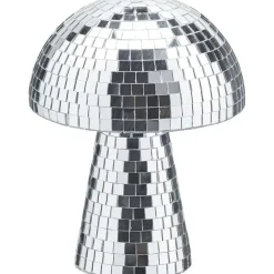 Clearance Object Paddenstoel Disco Zilver Decoratie Beelden