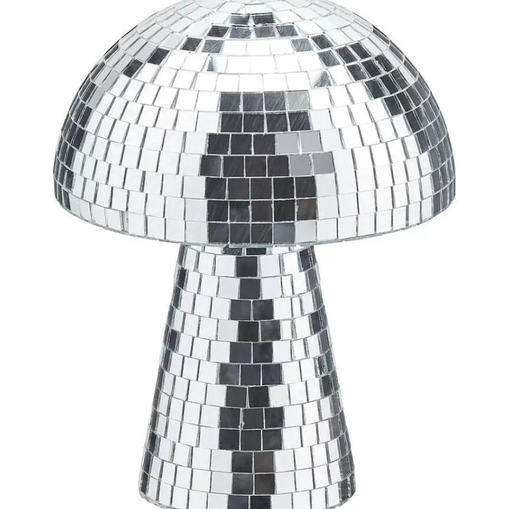 Clearance Object Paddenstoel Disco Zilver Decoratie Beelden