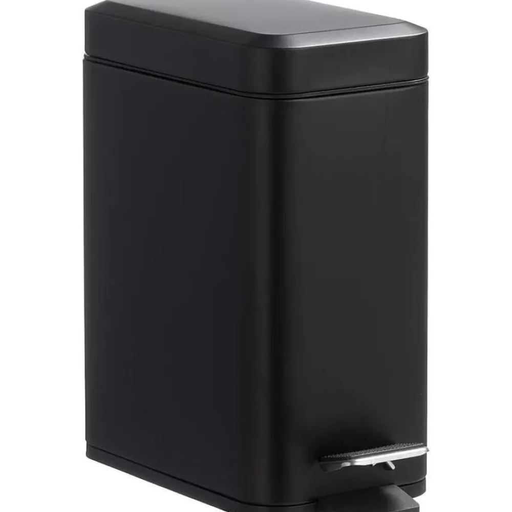 Sale Pedaalemmer Rechthoek 5 Liter Mat Zwart Badkameraccessoires